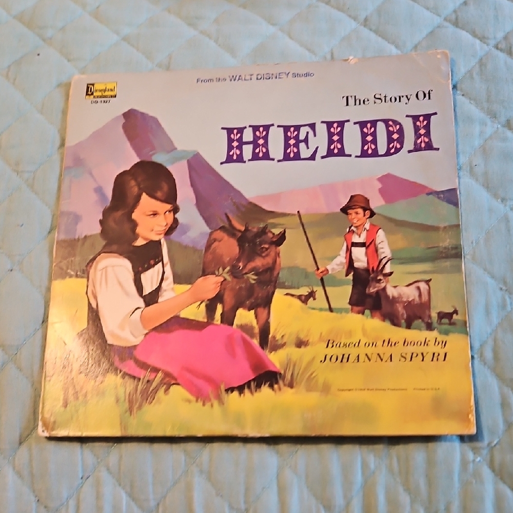 (3 For $15) Disneyland Records The Story of Heidi Vinyl Record
